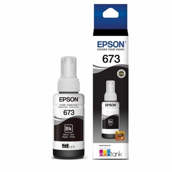 Tinta original Epson 673 color negro 70ml - Data Print