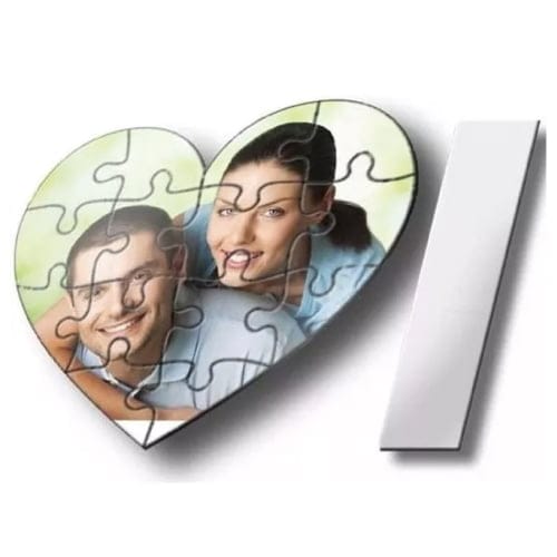 Rompecabezas de cartón con forma de corazón de 14 piezas