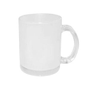 Taza de vidrio esmerilado sublimable
