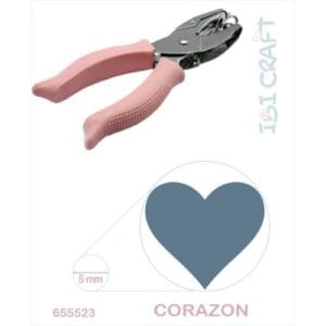 Pinza perforadora sacabocado corazón 5mm Ibicraft