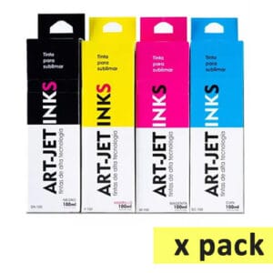 Pack de 4 tintas de sublimación Art-Jet x 100ml