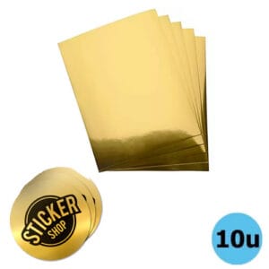 Vinilo autoadhesivo sublimable blanco brillante x 10 Hojas