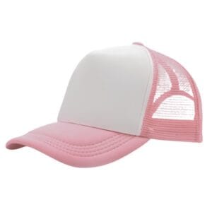 Gorra trucker sublimable rosa pastel claro
