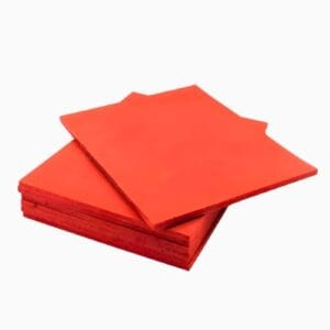Goma siliconada roja de alta densidad para estampadoras planas