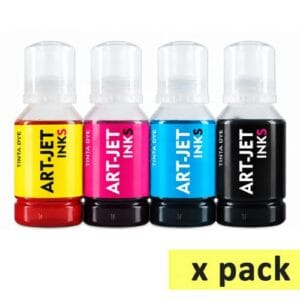 Pack 4 tintas fotograficas art jet 150ml epson l3110 l3150 l3210 l3250